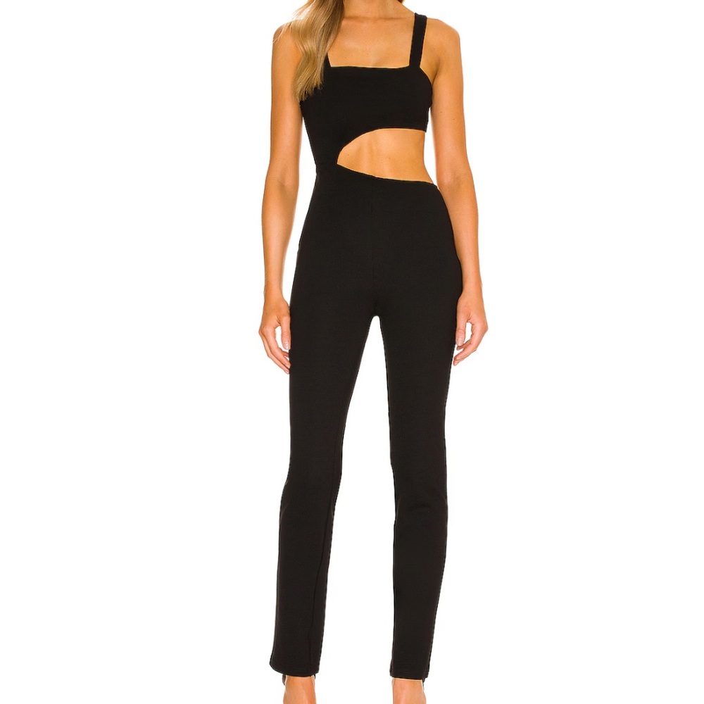 Brylee Cut Out Jumpsuit in Black
